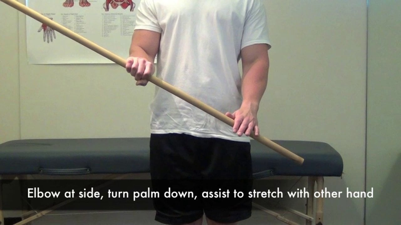 Forearm Pronation Stretch on Vimeo