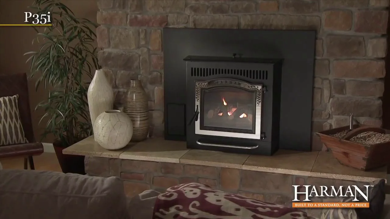 Harman® P35i Clean-burning Pellet Stove Insert on Vimeo