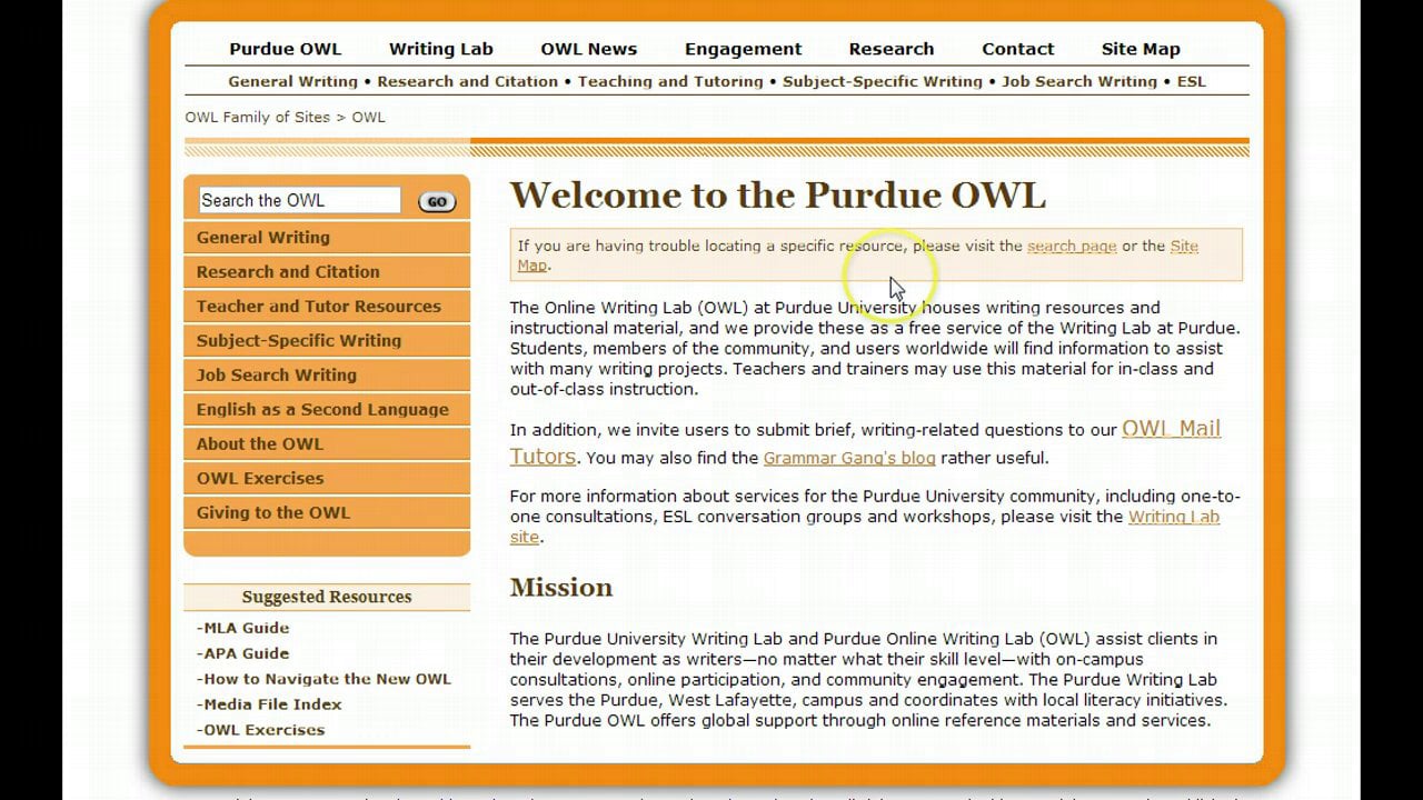 Purdue owl apa guide on vimeo
