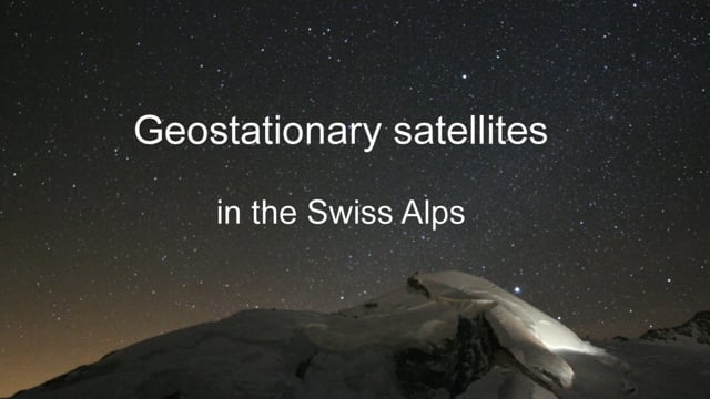 Geostationary Satellites Beyond the Alps