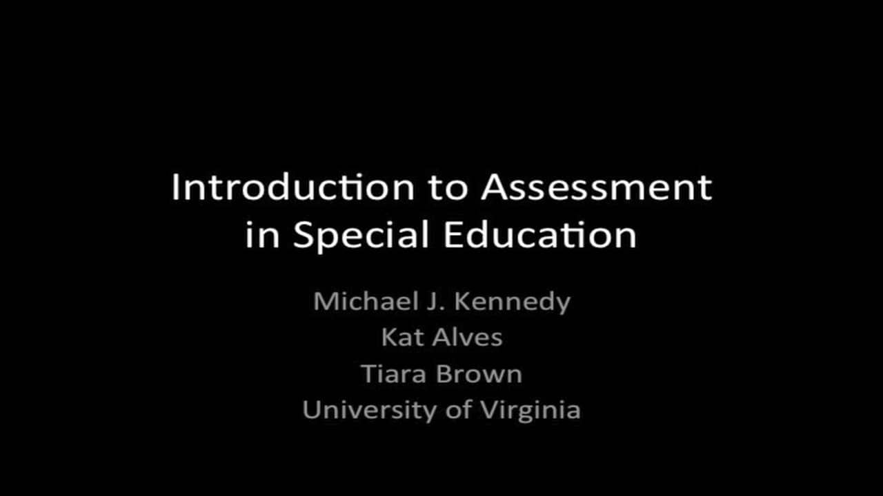CAP on Assessment for Students with Disabilities on Vimeo