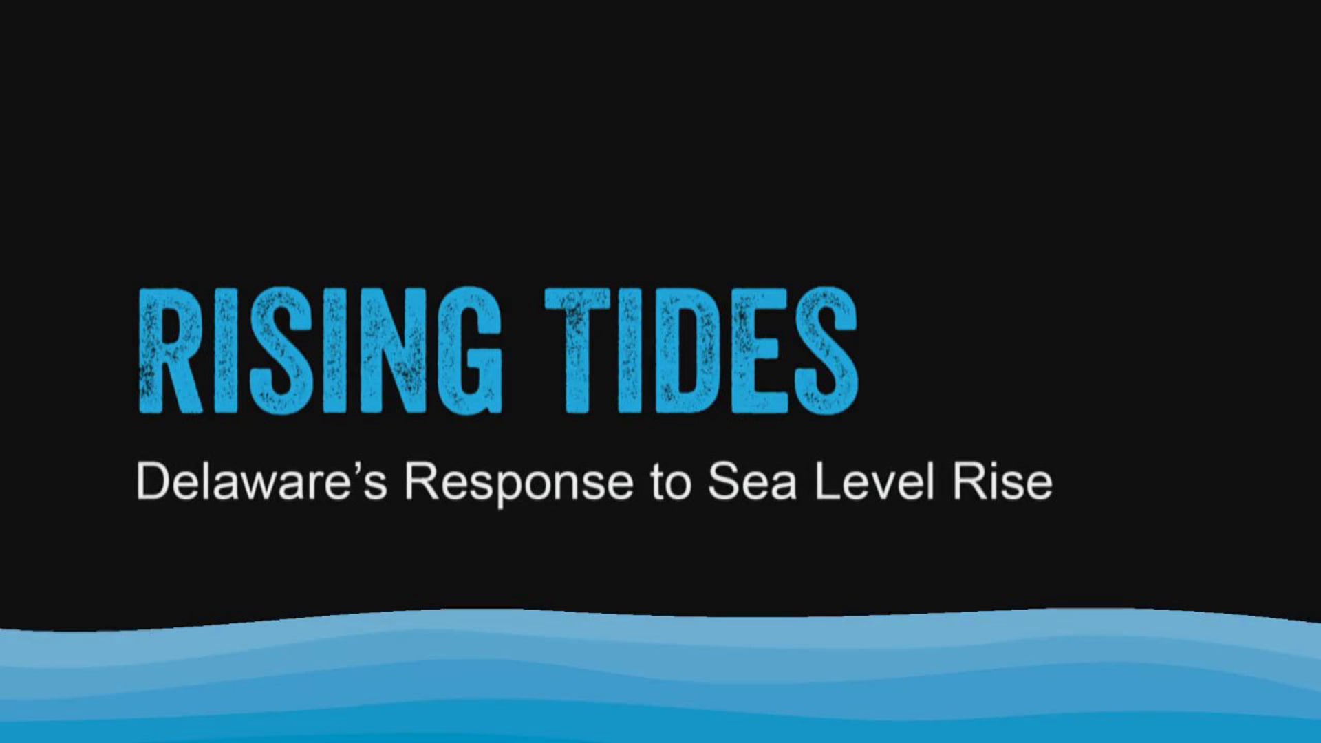 Rising Tides: Delaware's Response to Sea Level Rise