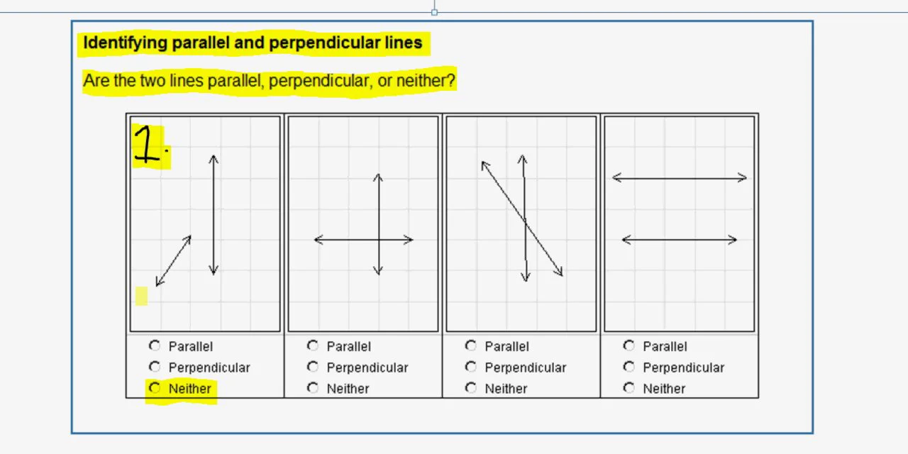 Parallel and Perpendicular Lines