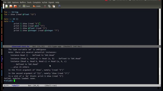 Explicit Type Application for Haskell