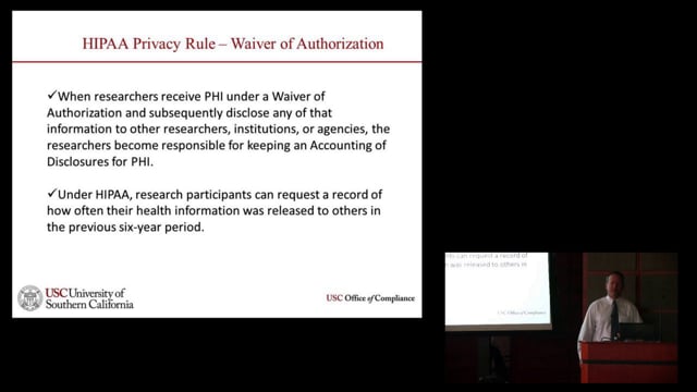 Dan Shapiro - Rules Governing Confidentiality of Research Data and Research Participants - Part 2