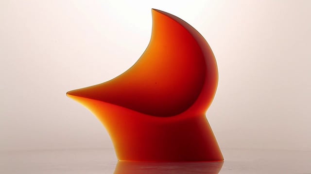 SOLD Openminded - Orange Amber - 11x11x2