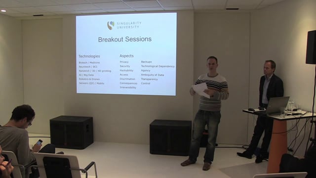 Singularity University: 5 Breakout presentations