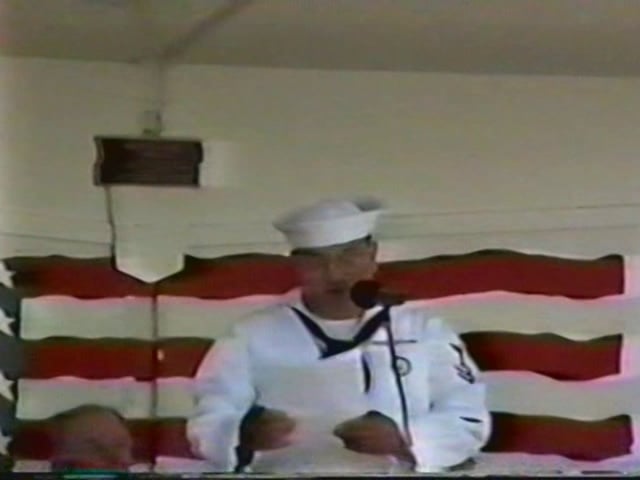 Dedication of S/Sgt. Curtis F. Shoup - WWII Medal of Honor recipient. Memorial Day - May 29, 2000 Oswego, NY