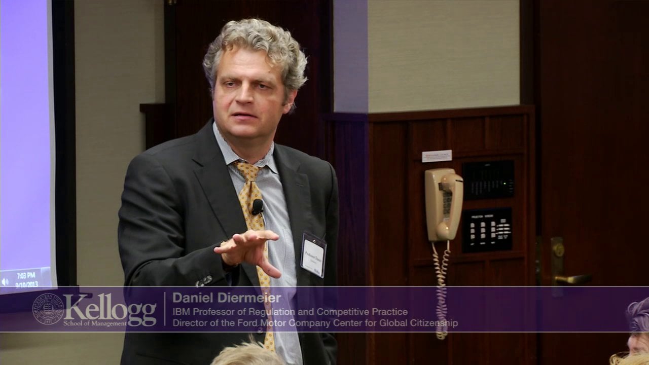 Kellogg School of Management Professor Daniel Diermeier on Reputation ...