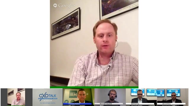 CXO Talk with Andrew Grill, Marshall Kirkpatrick,Flemming Madsen, Michael Krigsman and Vala Afsha