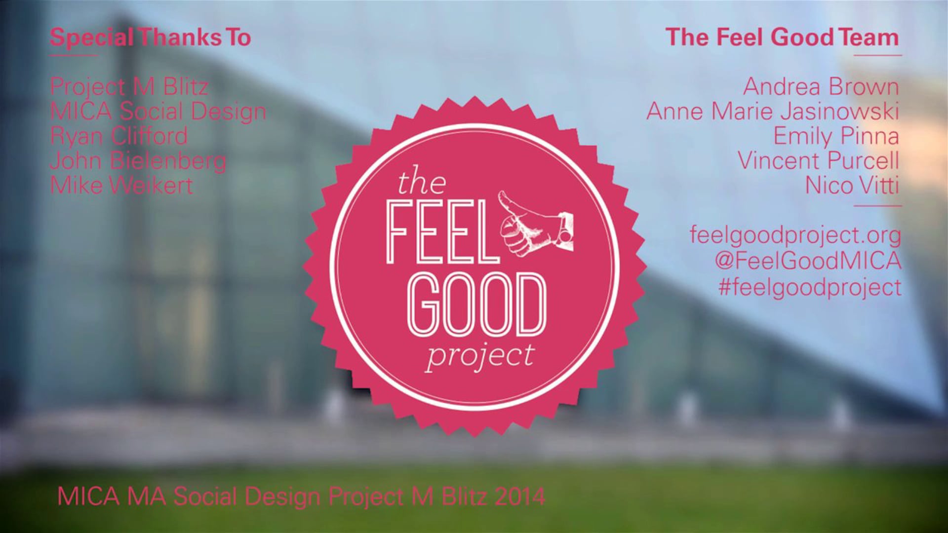MASD Blitz 2014: The Feel Good Project