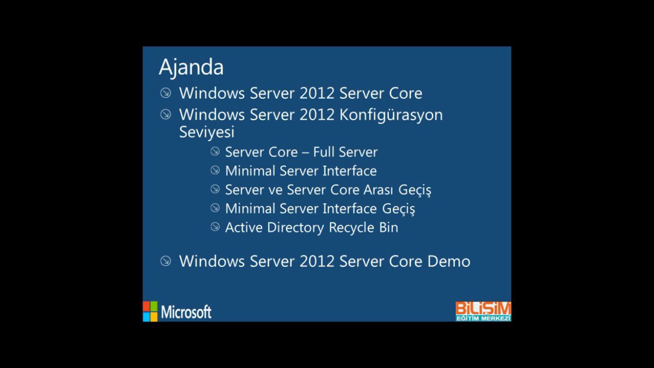 Neden Windows Server 2012 Server Core on Vimeo
