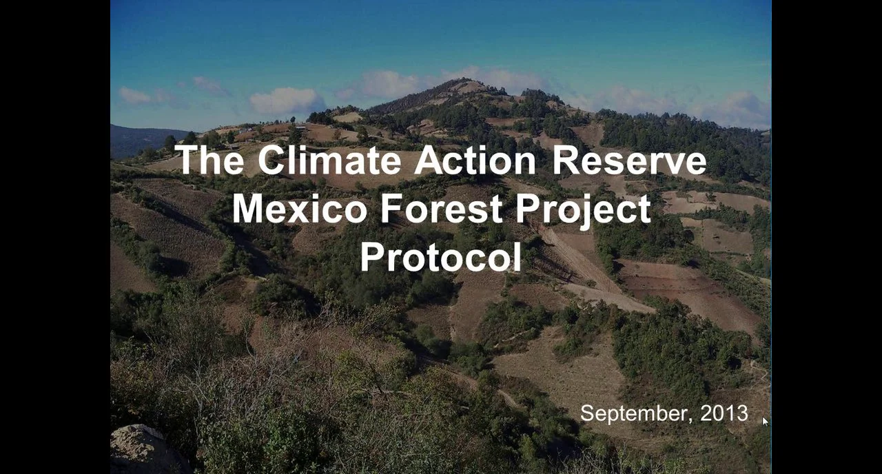 Mexico Forest Protocol Public Comment inar on Vimeo