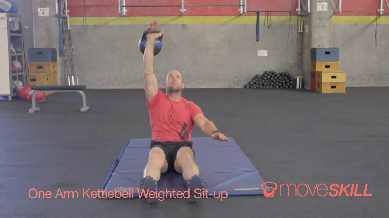 Weighted sit best sale ups with kettlebell