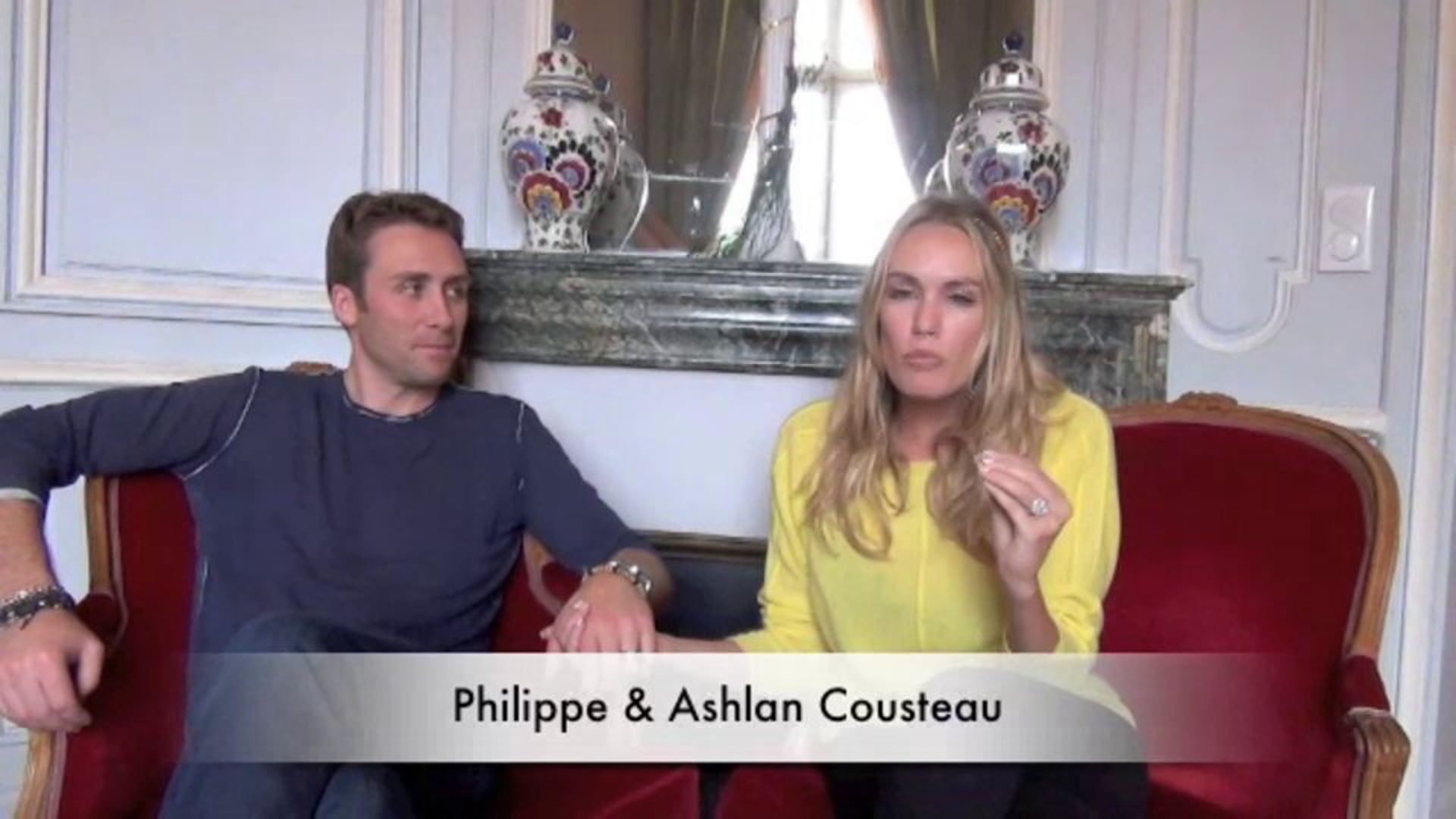 Ashlan et Philippe Cousteau