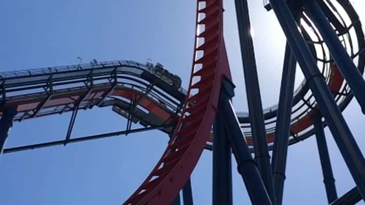 Sheikra roller coaster at Busch Gardens slow motion on Vimeo