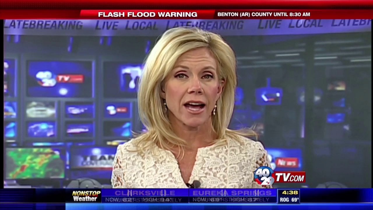 news anchor flashes