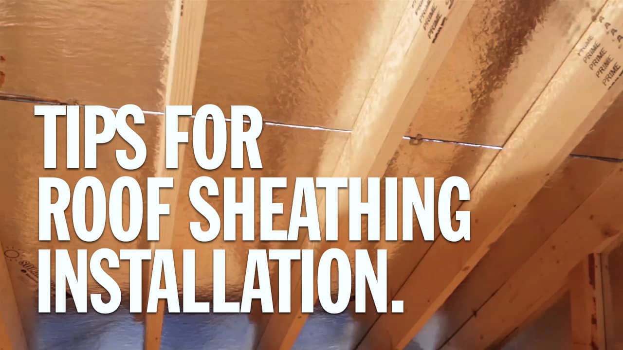 How To Install OSB Roof Sheathing Or Decking On Vimeo