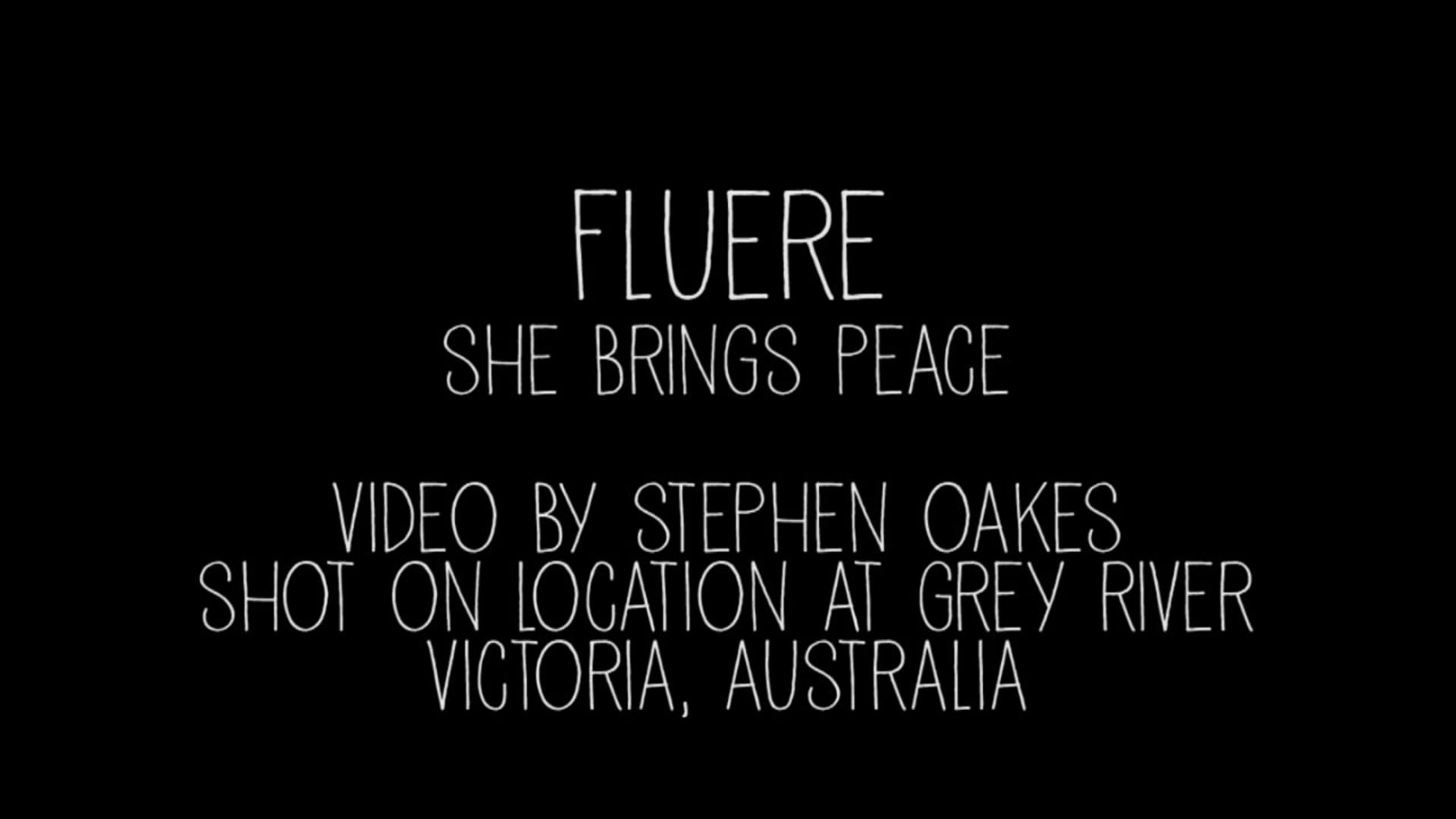 Fluere She Brings Peace