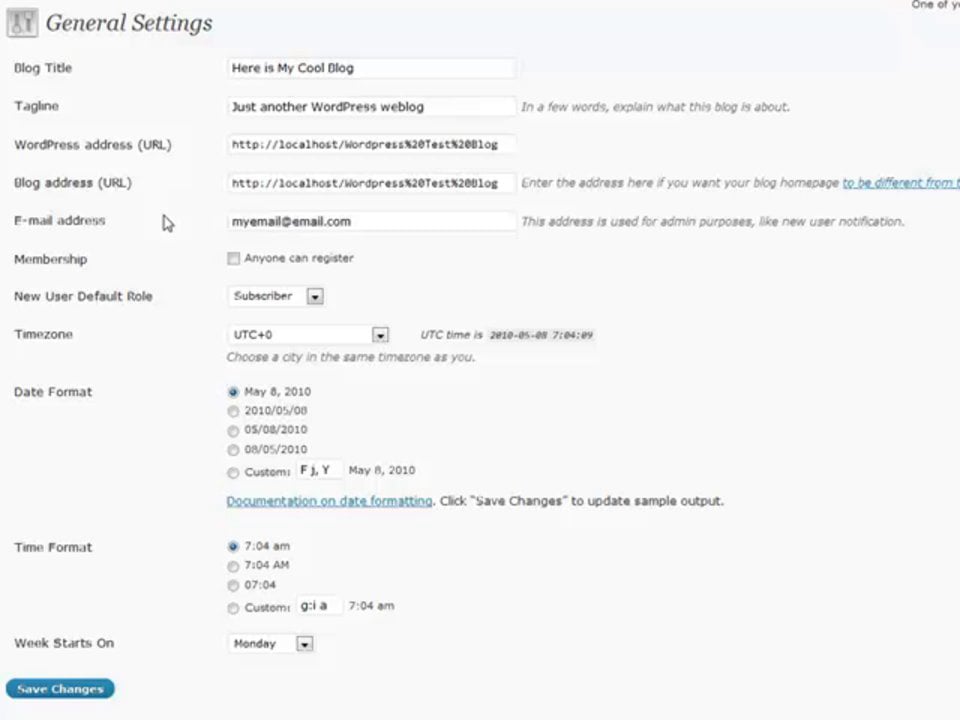 Settings - General on Vimeo