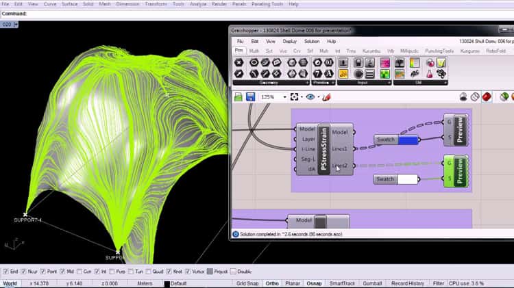 Bridge Eigen Modes analysed with Karamba on Vimeo