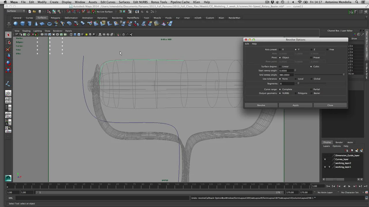CG1-Week 7-16: Modeling - rotary egg beater 1 - making the handle by ...