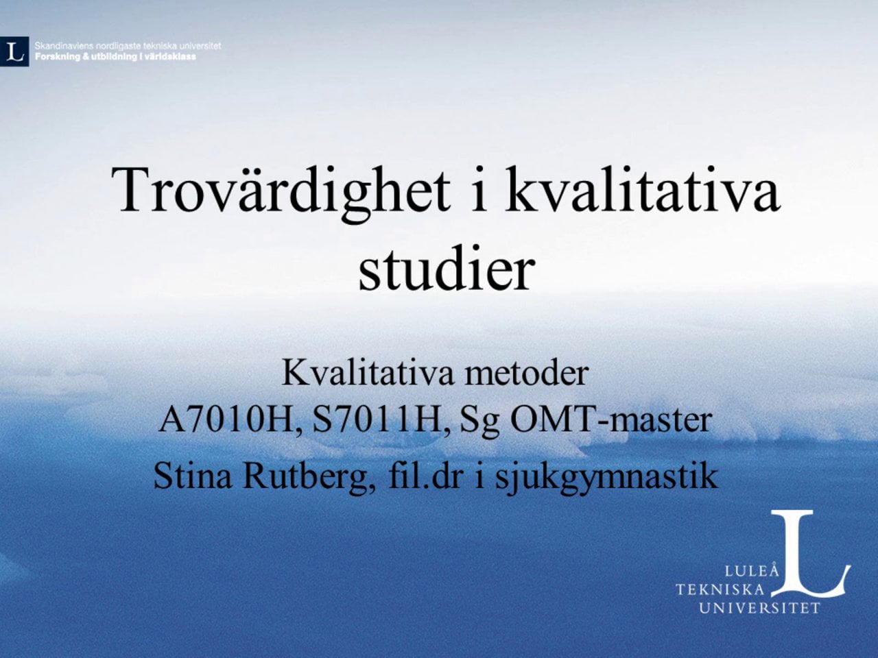 Trovärdighet I Kvalitativa Studier On Vimeo