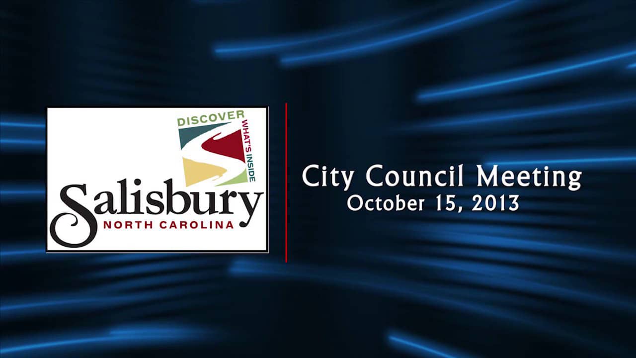 10/15/2013 Salisbury (NC) City Council Meeting on Vimeo