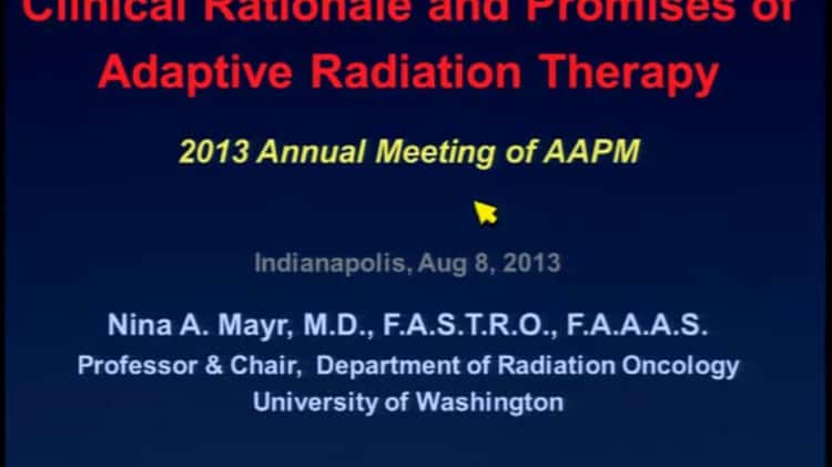 Clinical Rationale and Promises of Adaptive Radiation Therapy