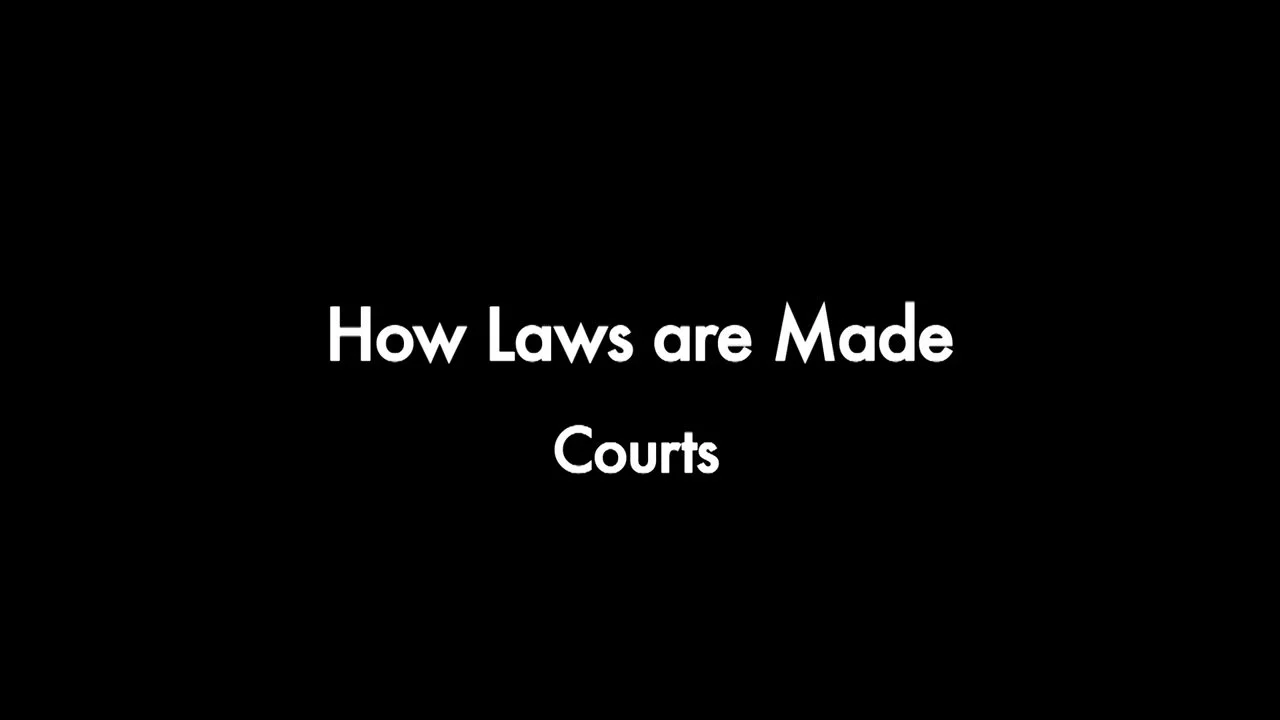 How Laws are made Courts on Vimeo