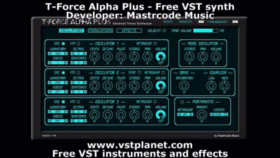 T-Force Alpha Plus - Free VST synth - vstplanet.com on Vimeo