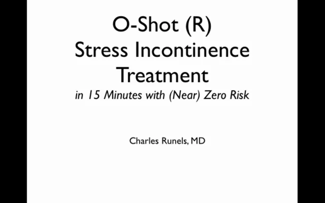 Urinary Incontinence Treatment in 15 MInutes