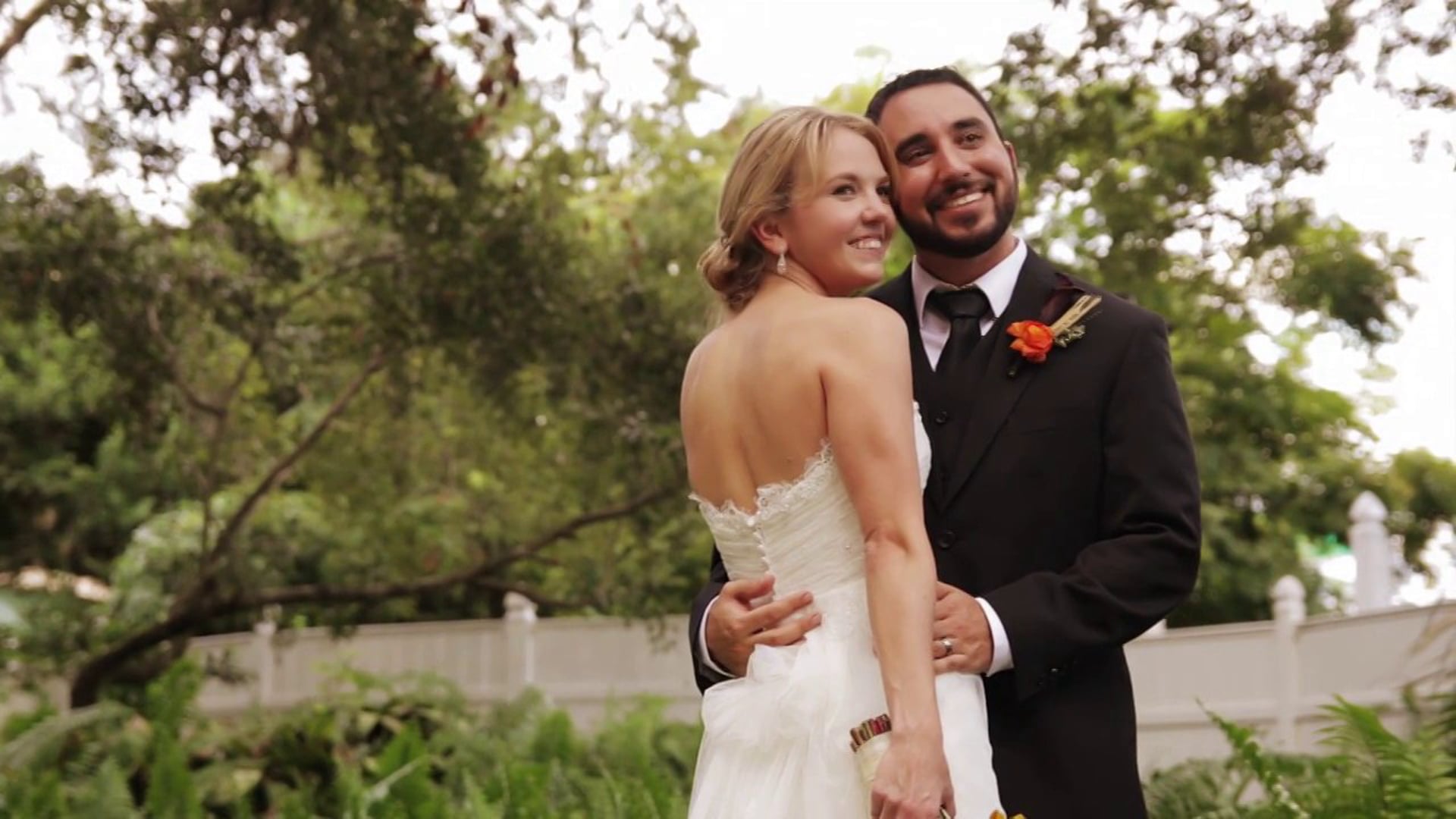 Kelly & Brian - Courtyard at Lake Lucerne Wedding