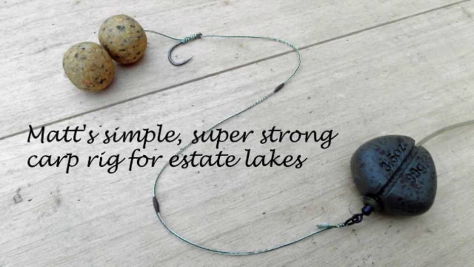 Carp fishing rigs: Simple and effective running rig used with bottom ...