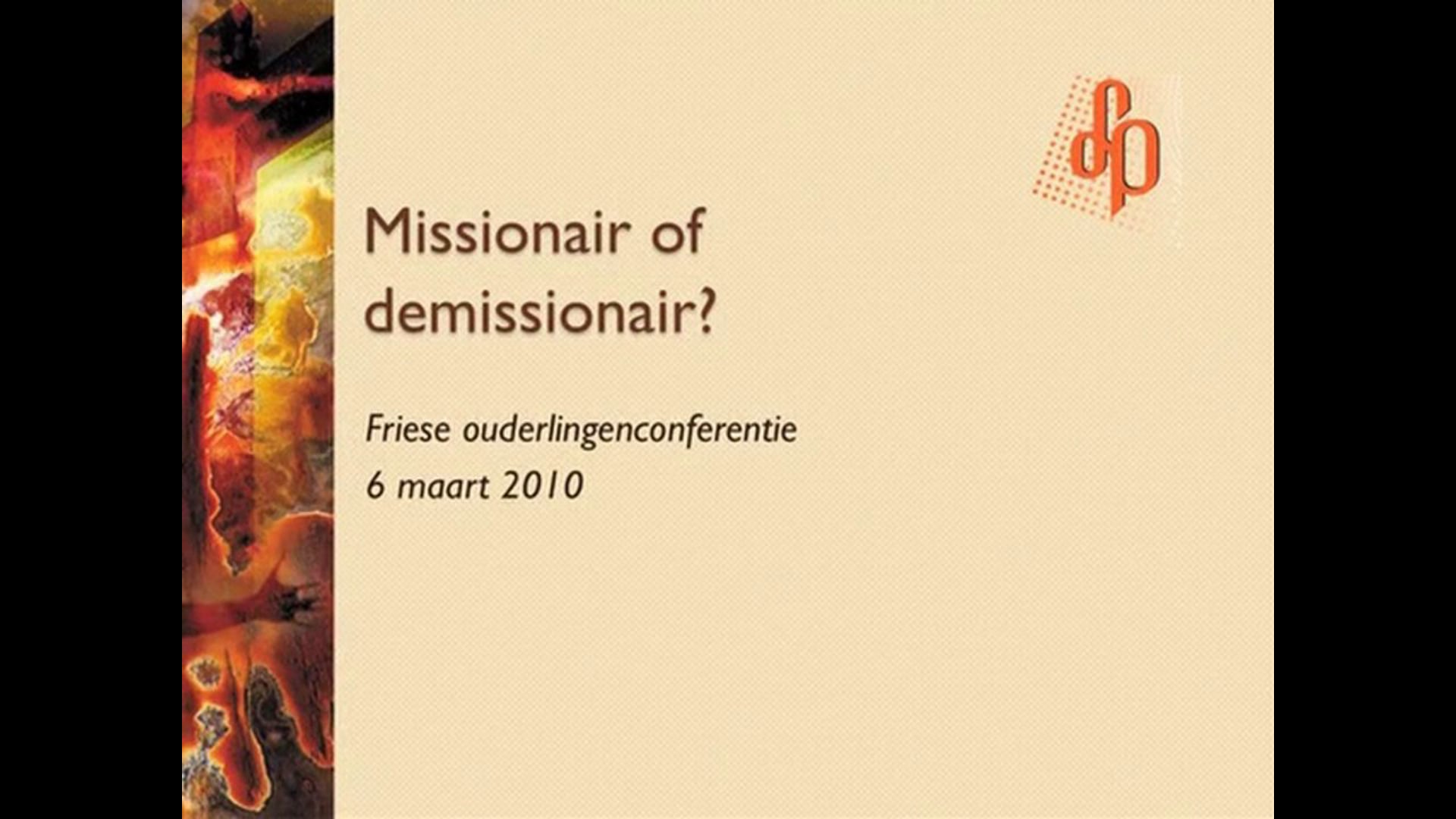 Missionaire gemeente – 123