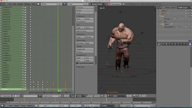 Exporting Animated Character Actions from Blender to Unity 3D - Lesterbanks