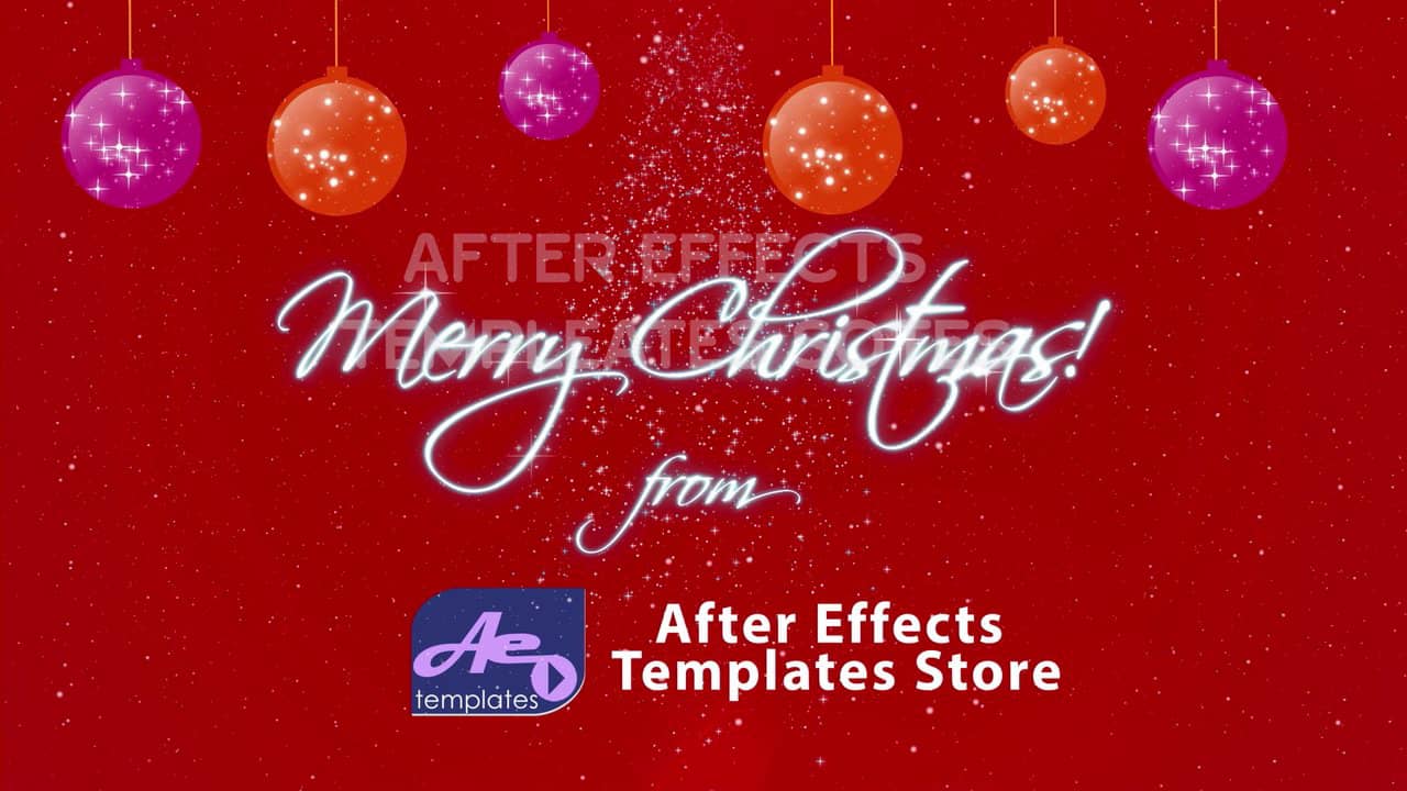 merry christmas after effects template download