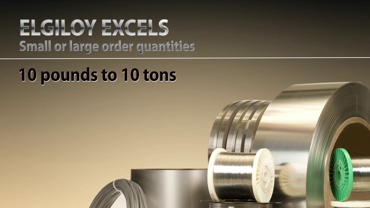 Elgiloy Specialty Metals and Alloys on Vimeo