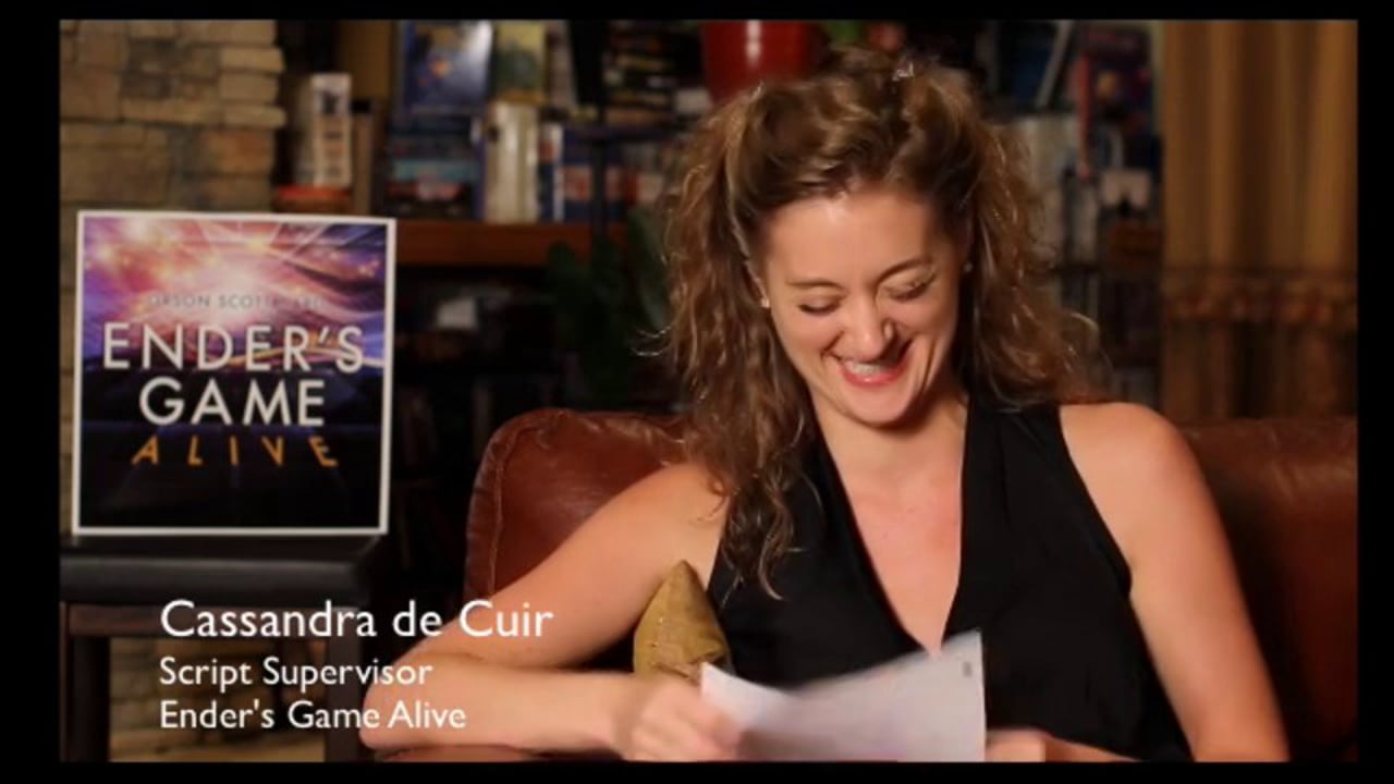 Cassandra - Script Supervisor Goddess on Ender's Game Alive