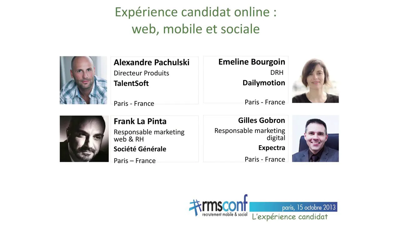 L'Expérience Candidat online - Alexandre Pachulski, Franck La Pinta ...