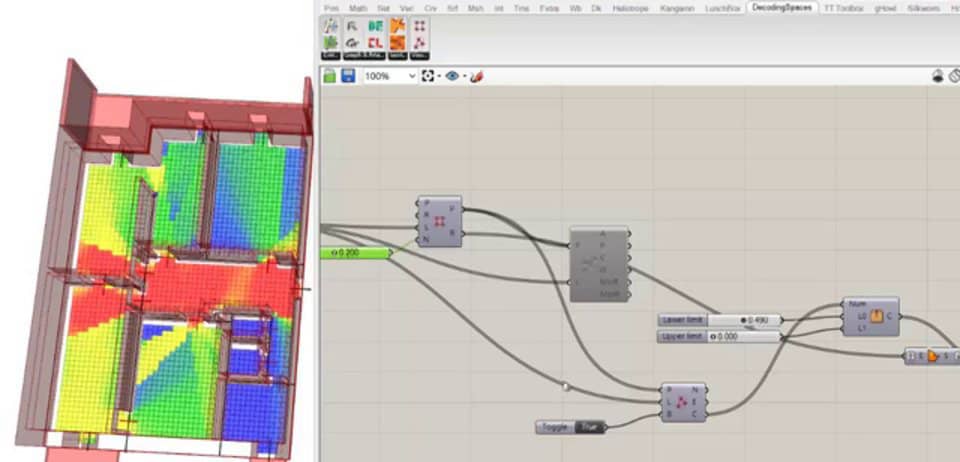DecodingSpaces Grasshopper Components - Visibility graph on Vimeo