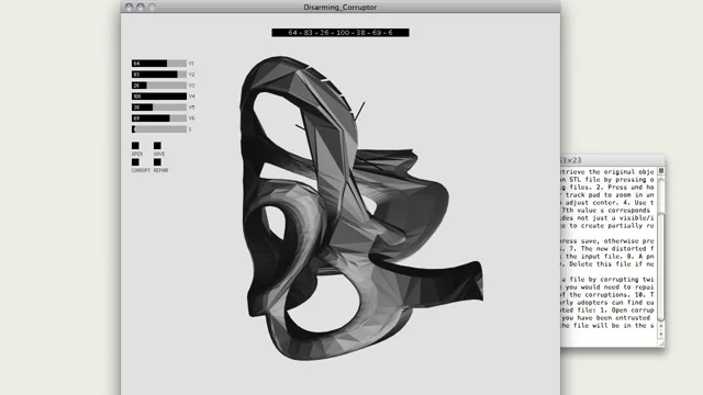 STL Corruptor 3D Model Digital File 