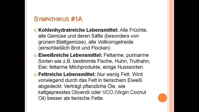 Typgerechte Ernährungsempfehlungen