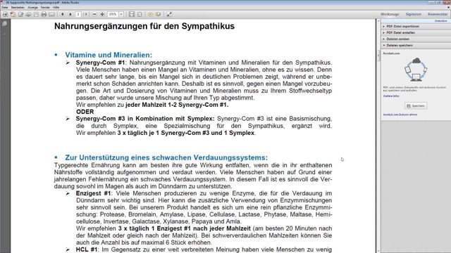 Typgerechte Nahrungsergänzungen