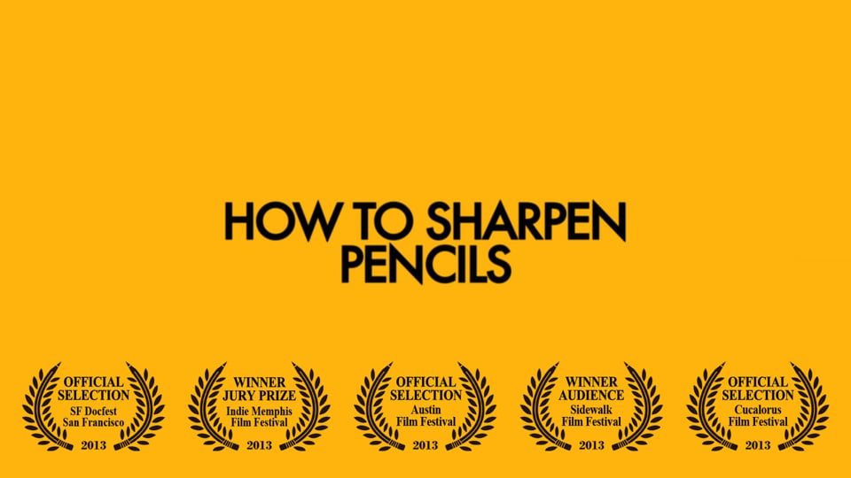 HOW TO SHARPEN PENCILS