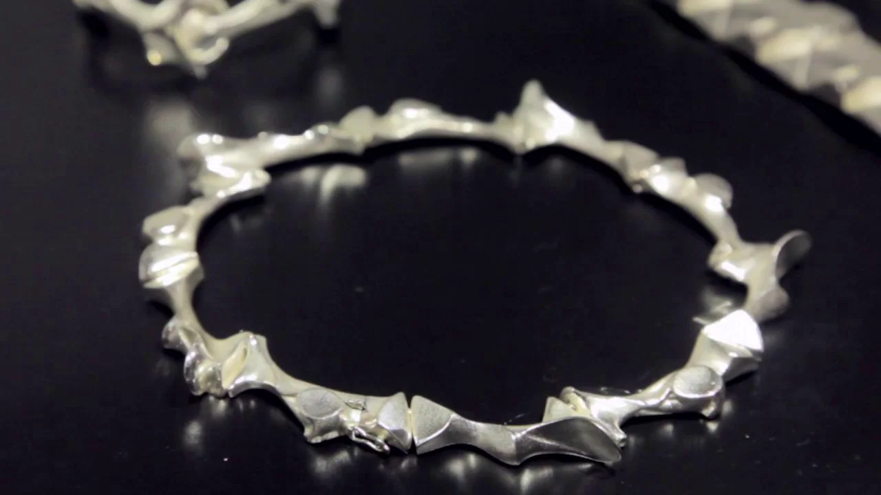 224: BJÖRN WECKSTRÖM, 'Man of Mercury' sterling silver cuff