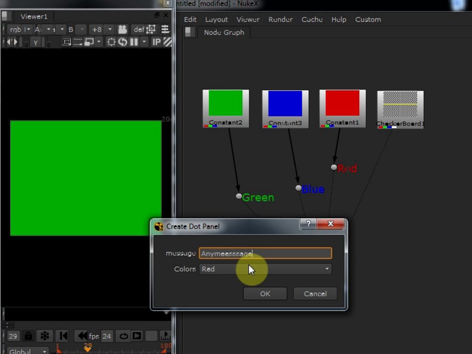 small Nuke Python Tool - Dot Creator v01 - Creat Dot with Msg on Vimeo