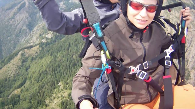 Paragliding tandem with Petya, Sopot 2013-08-27