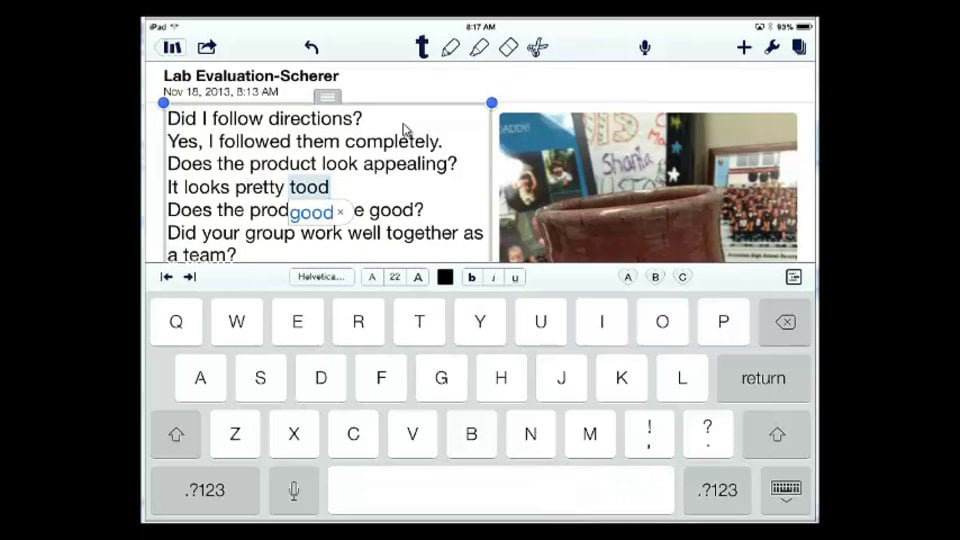 Notability Example on Vimeo
