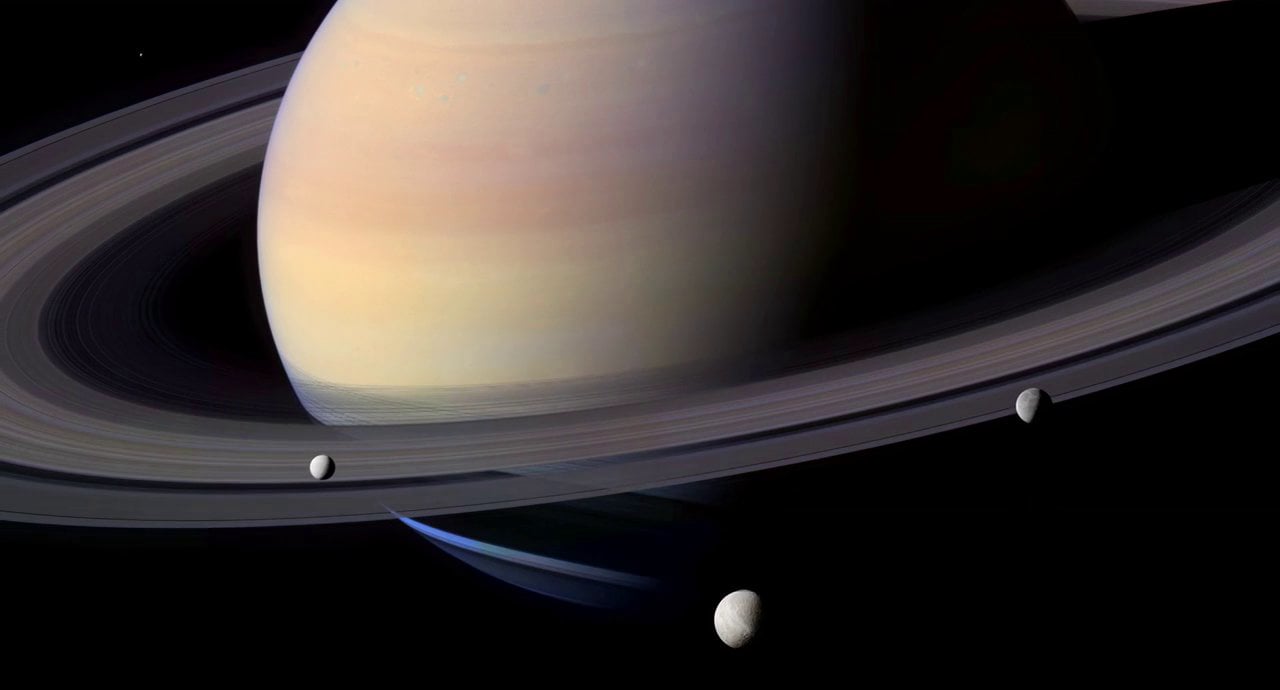 Планета Сатурн анимация